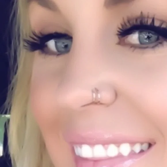 20 gauge 14K Gold Filled or Sterling Silver Double Nose Ring - Picture 1 of 11